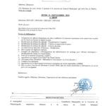 Conseil Municipal du 21 Septembre 2023
