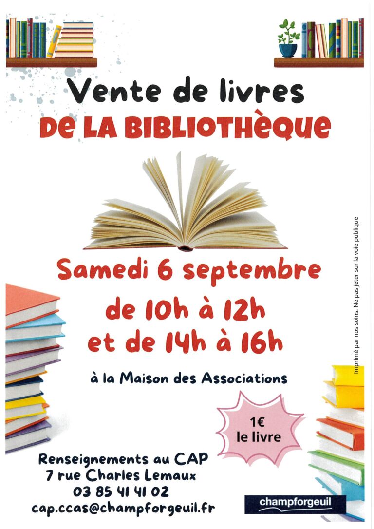 Vente de livres bibliotheque