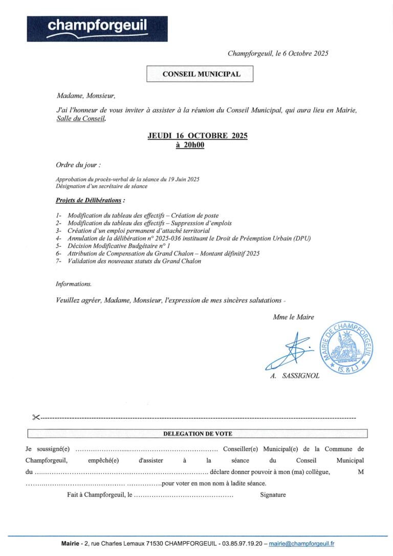 CM du 16-10-2025