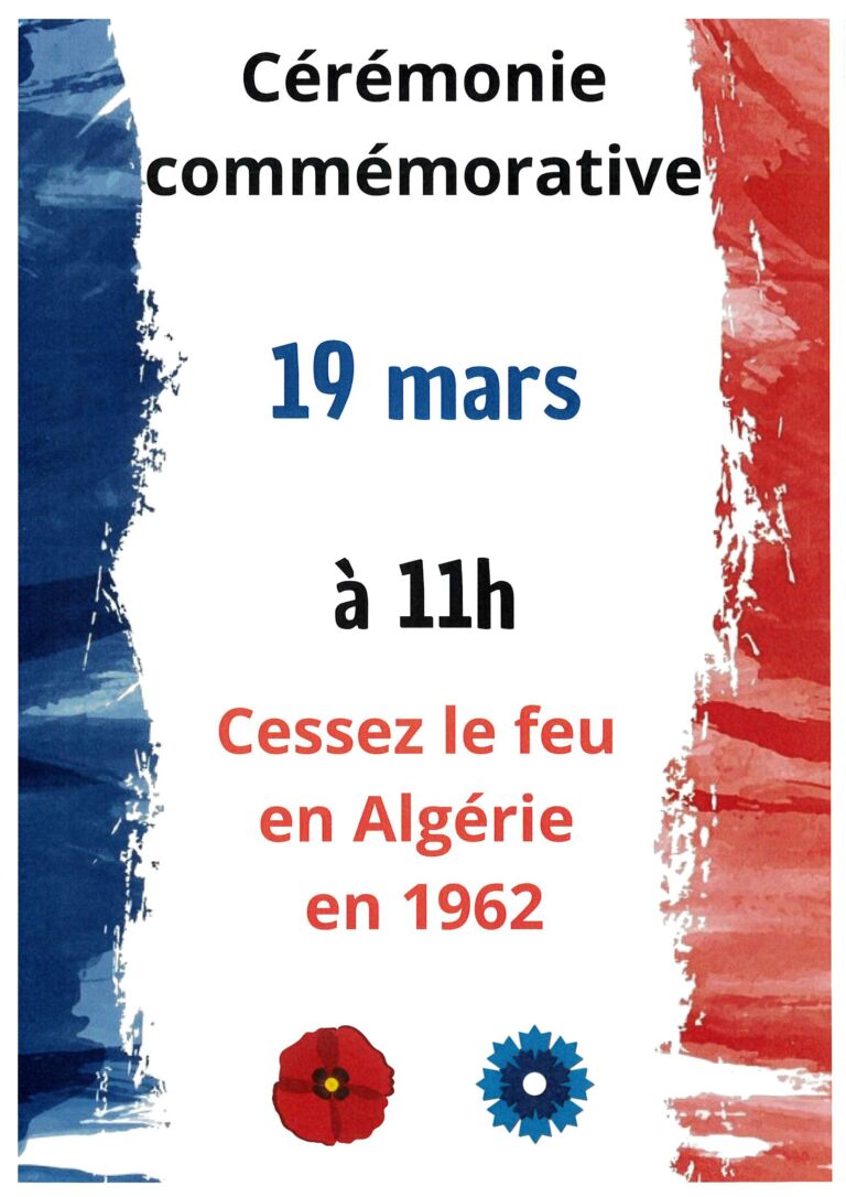 Ceremonie commemorative 19 mars